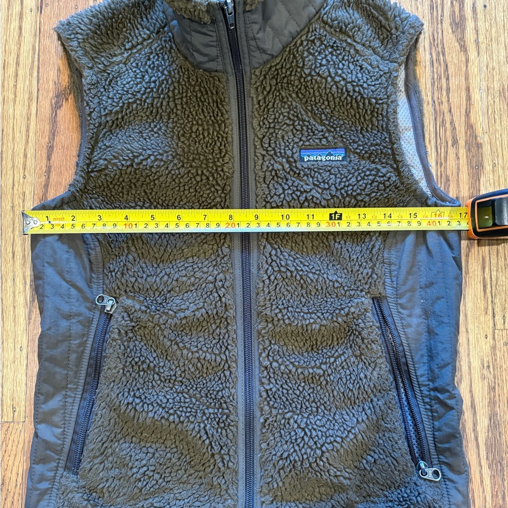 Patagonia Synchilla Retro-X Brown Fleece Vest Women’s Small Deep Pile - Picture 13 of 15